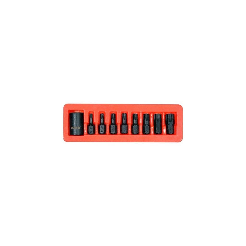 НАБОР ИЗ 9 шт. 1/2"DR IMPACT TORX BIT & HOLDER