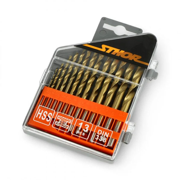 Набор спиральных сверл tytan 1.5-6.5mm / 13 шт.