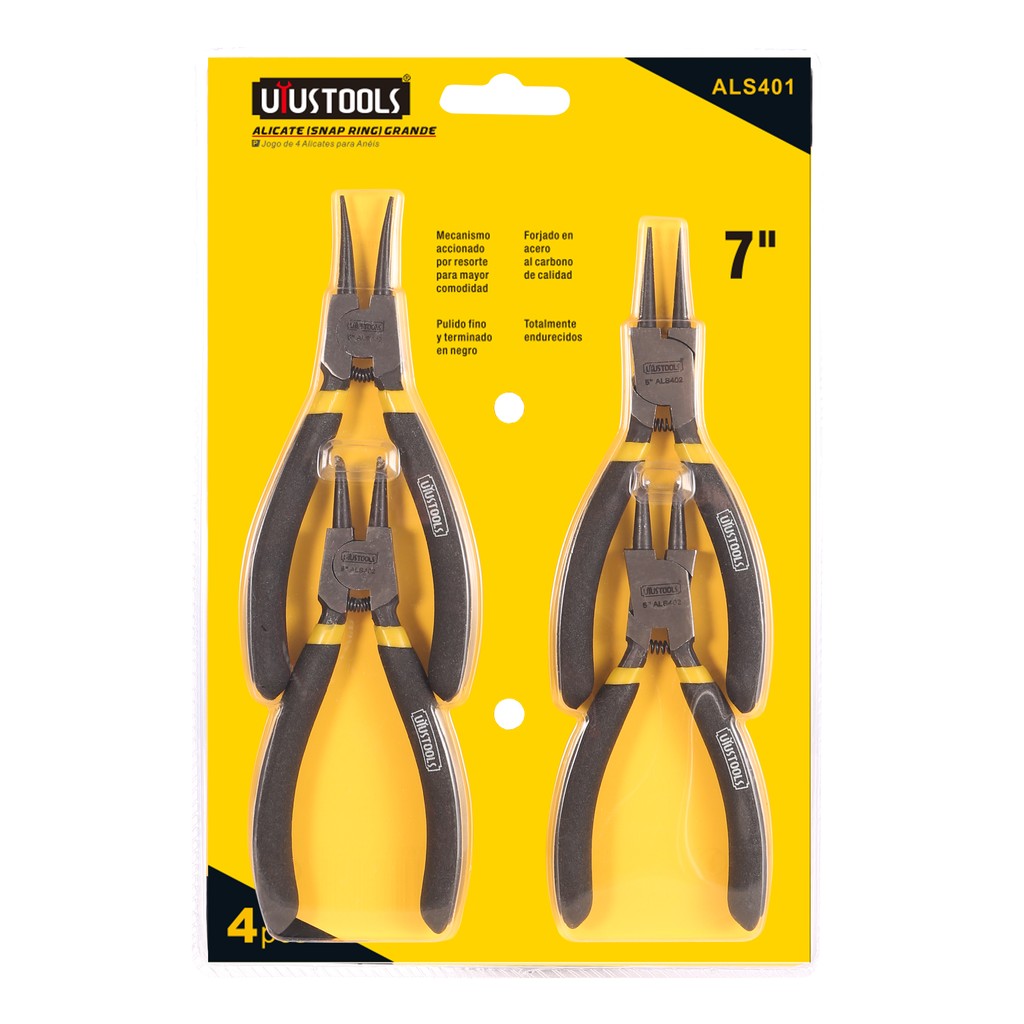 4Pcs circlip ТИСКИ, ЗАЖИМЫ, ПЛОСКОГУБЦЫ set