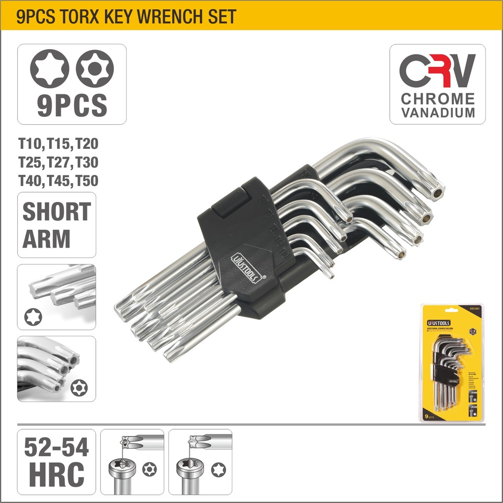 Набор гаечных ключей torx 9шт.