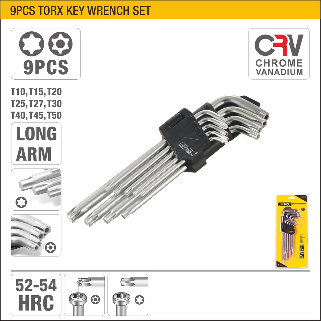 Набор гаечных ключей torx 9шт.