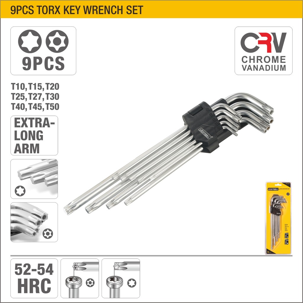 Набор гаечных ключей torx 9шт.